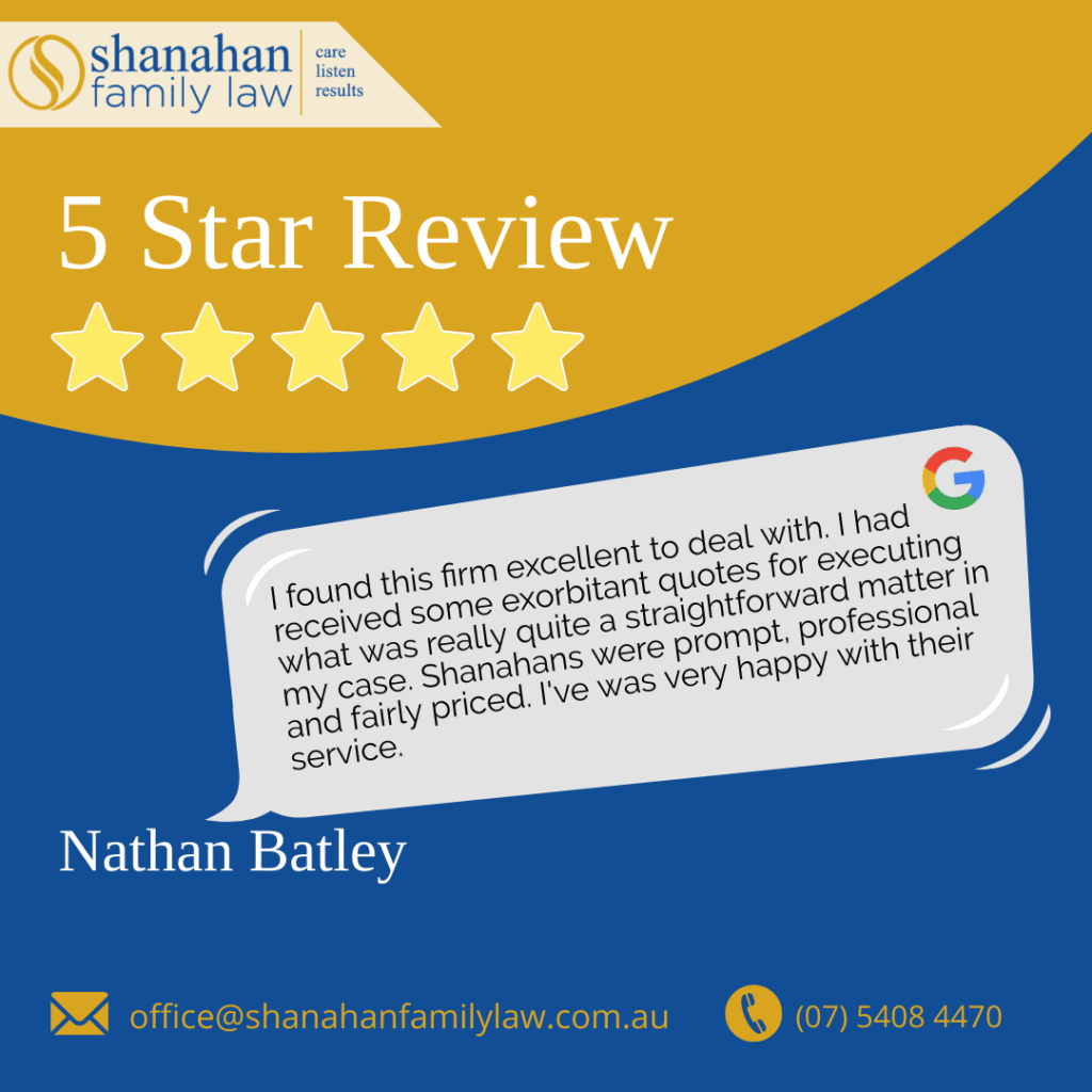 Nathan Batley review of Shanahan Family Law (The best family lawyer near me)