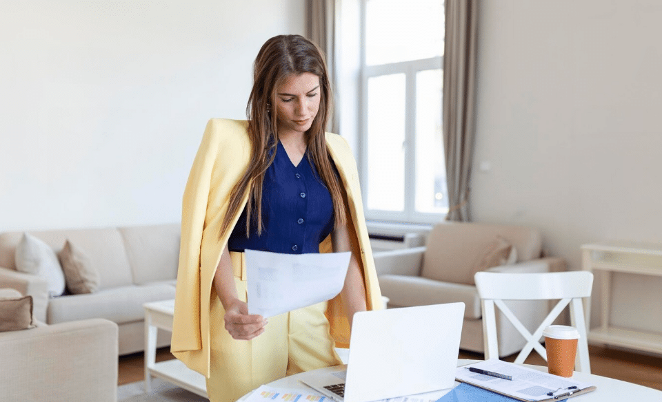 SFL - Woman managing documents