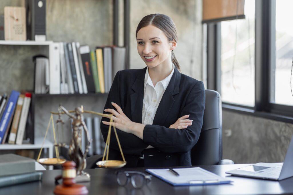 sunshine coast family lawyer in suit at workplace with laptop family law services