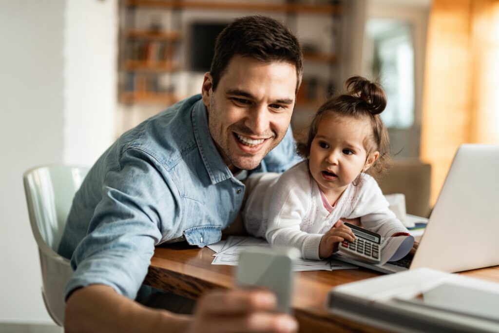 father enjoying time with daughter and spousal maintenance family law court considers support navigating separation