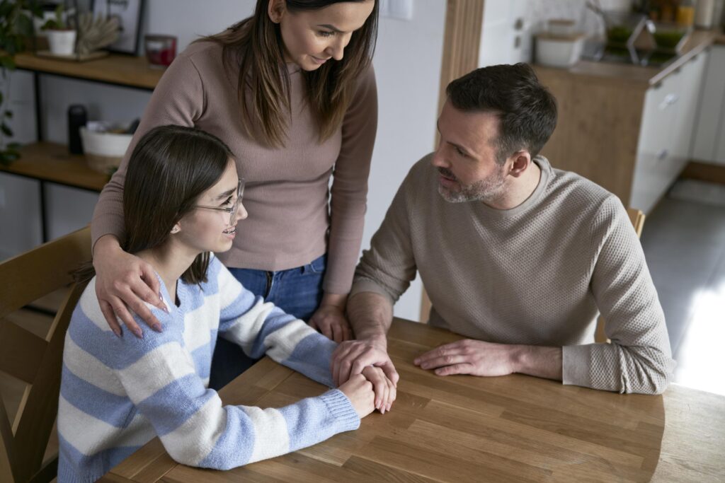 parents speaking to their adult children for financial needs periodic payments maintenance receive support