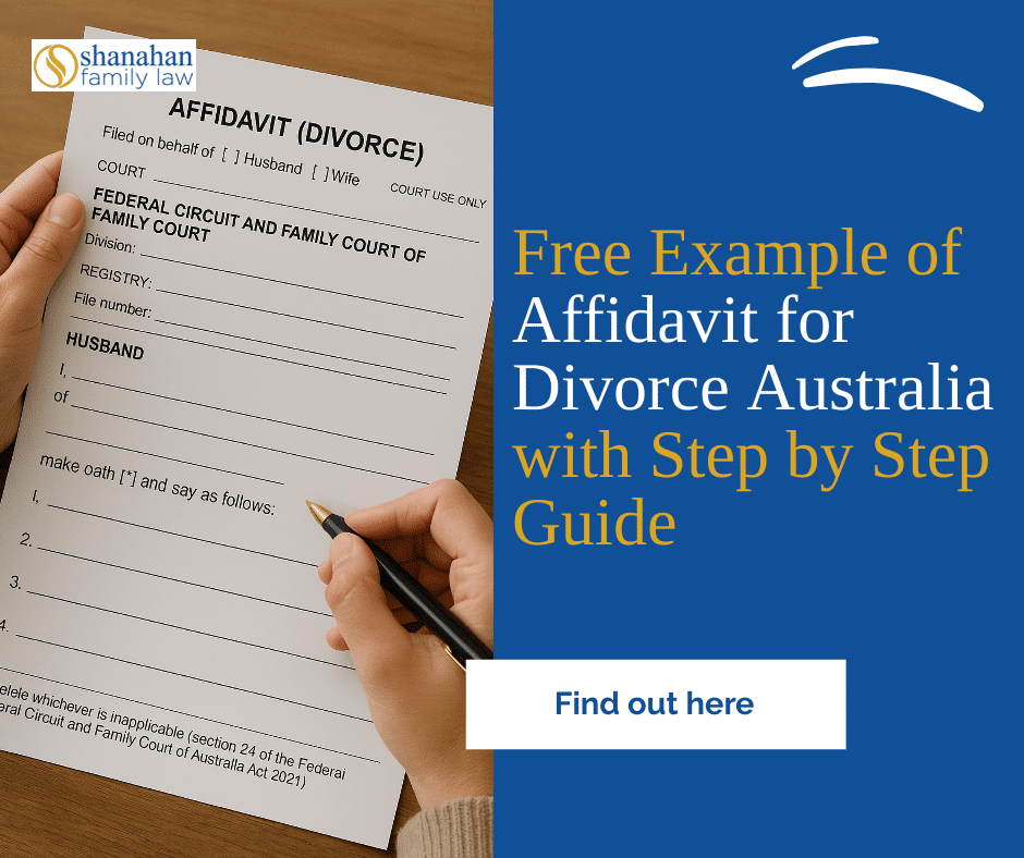 example of affidavit for divorce australia